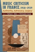 Cover: Music Criticism in France, 1918-1939 - De Gruyter