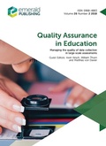 Cover: Managing the quality of data collection in large-scale assessments - Emerald Publishing Limited
