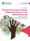 Cover: Entrepreneurial Ecosystems - Emerald Publishing Limited