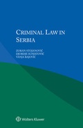 Cover: Criminal Law in Serbia - Kluwer Law International