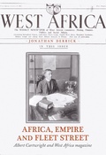 Cover: Africa, Empire and Fleet Street - OUP eBook