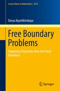 Cover: Free Boundary Problems - Springer