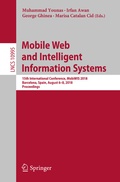 Cover: Mobile Web and Intelligent Information Systems - Springer