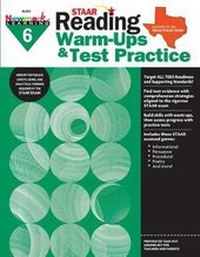 Enlarge image Cover: Staar: Reading Warm Ups and Test Practice G6 Workbook - Newmark Learning