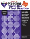 Cover: Staar: Reading Warm Ups and Test Practice G7 Workbook - Newmark Learning