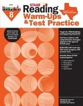Cover: Staar: Reading Warm Ups and Test Practice G8 Workbook - Newmark Learning