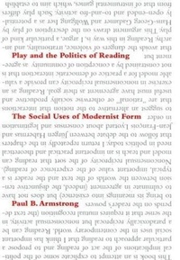 Abbildung von: Play and the Politics of Reading - Cornell University Press