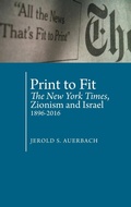 Cover: Print to Fit - Academic Studies Press