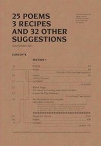 Enlarge image Cover: 25 Poems, 3 Recipes and 32 Other Suggestions. (An Inventory) - The Invisible Dot Ltd