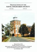 Cover: Transactions of the Naval Dockyards Society Twelfth Annual Conference Held with the Royal College of Surgeons of England in 2008 - Naval Dockyards Society