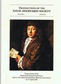 Cover: Transactions Naval Dockyards Society - Naval Dockyards Society