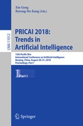 Cover: PRICAI 2018: Trends in Artificial Intelligence - Springer
