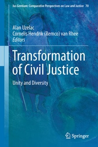 Abbildung von: Transformation of Civil Justice - Springer