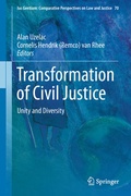 Cover: Transformation of Civil Justice - Springer