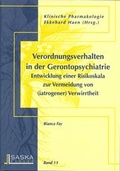 Cover: Verordnungsverhalten in der Gerotopsychiatrie - SASKA-Verlag