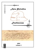 Cover: Acta Periodica Duellatorum (vol. 3) - Acta Periodica Duellatorum