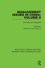 Cover: Management Issues in China: Volume 2 - Routledge