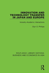 Enlarge image Cover: Innovation and Technology Transfer in Japan and Europe - Routledge