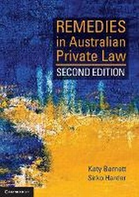 Abbildung von: Remedies in Australian Private Law - Cambridge University Press