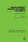 Cover: Management Issues in China: Volume 2 - Routledge