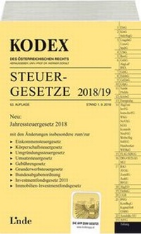 Abbildung von: KODEX Steuergesetze 2018/19 - Linde