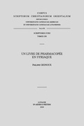 Cover: Un livre de pharmacopee en syriaque - Peeters Publishers