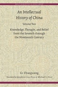 Cover: An Intellectual History of China, Volume Two - Brill
