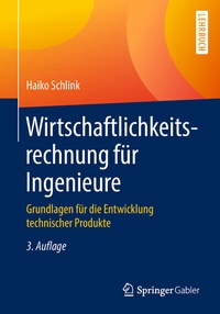 Abbildung von: Wirtschaftlichkeitsrechnung für Ingenieure - Springer Gabler