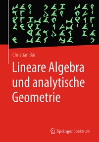 Abbildung von: Lineare Algebra und analytische Geometrie - Springer Spektrum