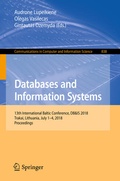 Cover: Databases and Information Systems - Springer