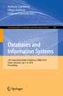 Cover: Databases and Information Systems - Springer