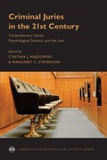 Cover: Criminal Juries in the 21st Century - Oxford University Press Inc