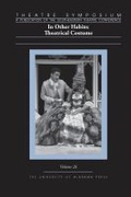 Cover: Theatre Symposium, Volume 26 - The University of Alabama Press