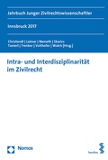 Cover: Intra- und Interdisziplinarit&auml;t im Zivilrecht - Facultas
