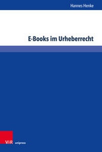 Abbildung von: E-Books im Urheberrecht - V&R unipress