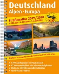 Abbildung von: Straßenatlas 2019 / 2020 Deutschland, Alpen, Europa 1:200.000 - Freytag-Berndt und ARTARIA