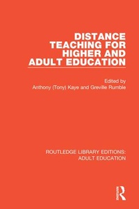 Enlarge image Cover: Distance Teaching For Higher and Adult Education - Routledge