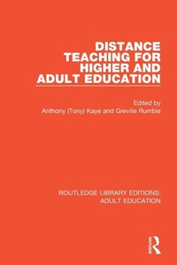 Enlarge image Cover: Distance Teaching For Higher and Adult Education - Routledge