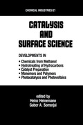 Cover: Catalysys and Surface Science - CRC Press