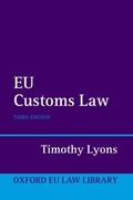 Cover: EU Customs Law - OUP eBook