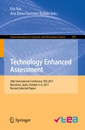 Cover: Technology Enhanced Assessment - Springer