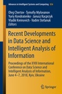 Cover: Recent Developments in Data Science and Intelligent Analysis of Information - Springer