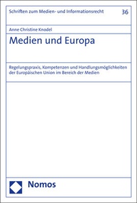 Abbildung von: Medien und Europa - Nomos