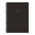 Cover: Black Wire-O Journal B5 7 X 10" - Mudpuppy Press