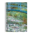 Cover: Monet Footbridge Wire-O Journal 6 X 8.5" - Mudpuppy Press