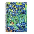 Cover: Van Gogh Irises Wire-O Journal 6 X 8.5" - Mudpuppy Press