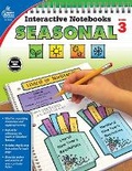 Cover: Interactive Notebooks Seasonal, Grade 3 - Carson Dellosa Education