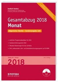 Abbildung von: Tabelle, Gesamtabzug 2018 Monat - Sonderausgabe Juli - Stollfuß