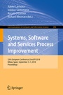 Cover: Systems, Software and Services Process Improvement - Springer