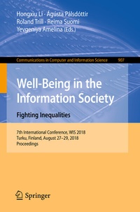 Abbildung von: Well-Being in the Information Society. Fighting Inequalities - Springer